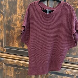 Women's Burgundy Knit Top